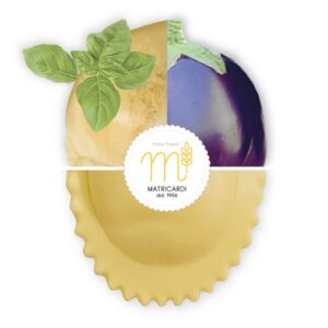 Ravioli <br />provola e melanzane